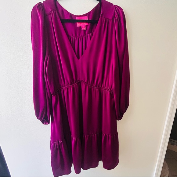 Lilly Pulitzer Fuchsia V-Neck Dress - Picture 5 of 5